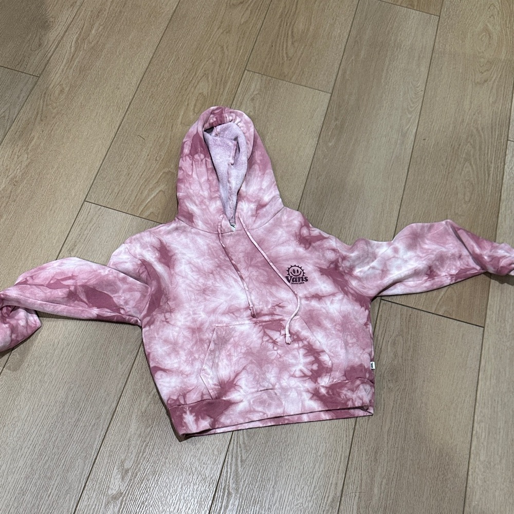 Vans Women's Pink Tie-Dye Hoodie